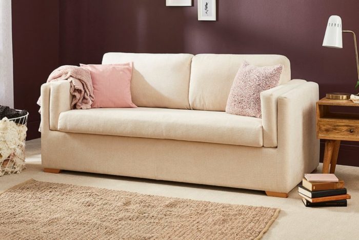 A picture of our contemporary Keswick sofa bed in the closed position