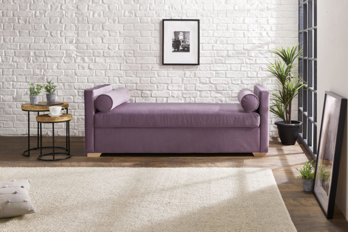 A picture of our Stockholm daybed sofa bed in the closed position