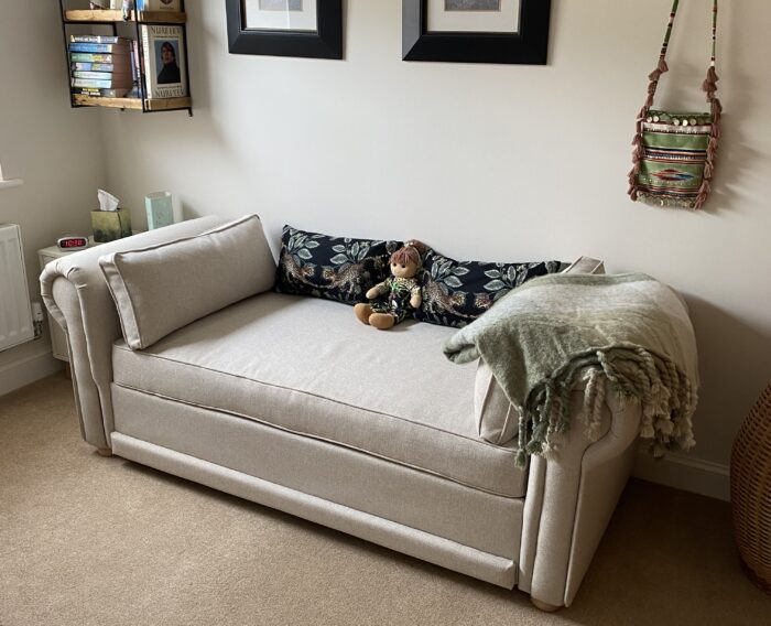 Harrogate Tweed Cream Sofabed